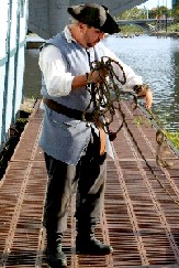 Capt. J wrestles the ropes