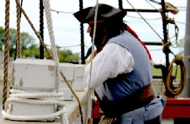 Capt. J. at the rail