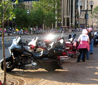 Motorcycles on High Street