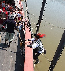 Red Feather Fisher boarding 2