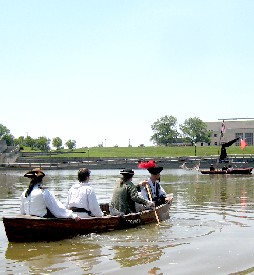 HMS Scow attacking the Persephone
