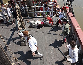 Melee on the quarterdeck 1