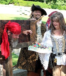 Trish bringing MD's cake