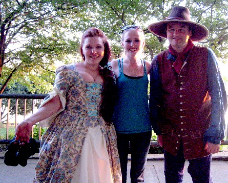 Recipricol picture with Blue Jess and girl