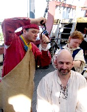 Applying the trephine