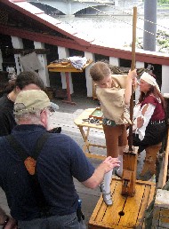 Girl with pumping bilge 1