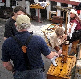 Girl with pumping bilge 3