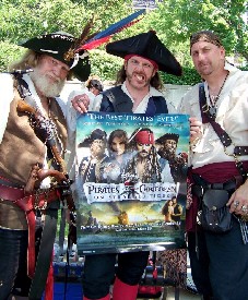 Guys with a POTC poster