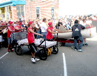 Bed Pushers Waiting for the Rider