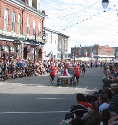 1st Heat Competitors in Bed Race