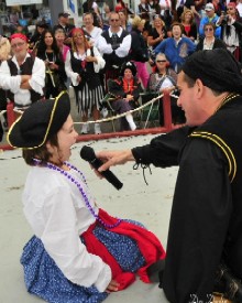 Kid's Costume Contest - Interviewing a Contestant