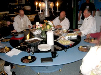 The Pirate Family at the Dinner Table