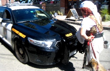 Sandi and the Police Car