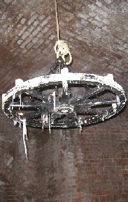 Stupid wagon wheel candelabra