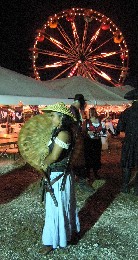 Sansanee w/ ferris wheel in the background