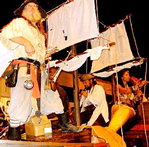 Braze and Caribbean Pearl on the float