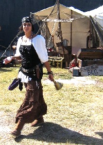 Ashley as town crier