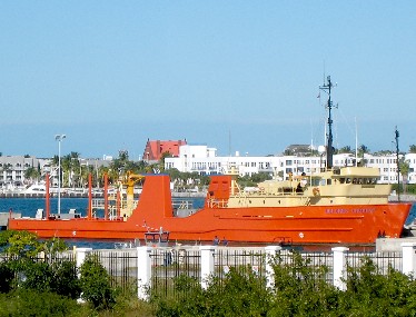 Orange boat