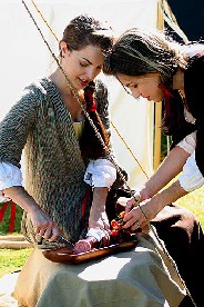 Twins preparing food