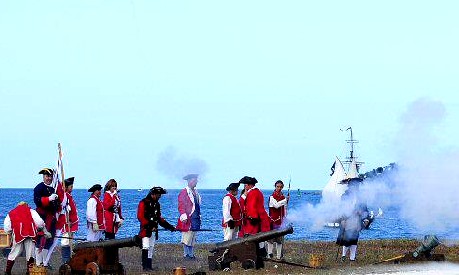 The British Start Firing Cannon