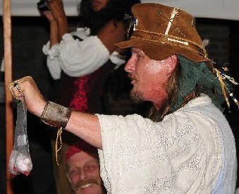 Chrispy Auctioning the Goat's Balls