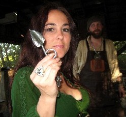 Maria showing off the Leaf