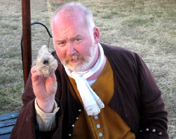 William Showing Char Cloth