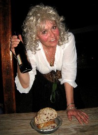 Barbara Holding a Bottle