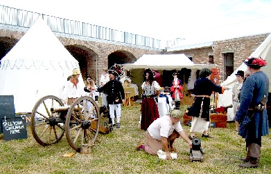 Cannon Practice at Pirates of the Dark Rose
