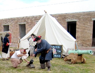Beowulf and Smee Training on the Cannon