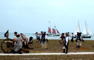 Pirates Preparing Their Cannon