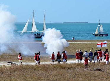 British Fire at Pirates