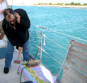 Preparing to Fire Little Cannon