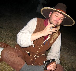 Mission with Cigar and Flask