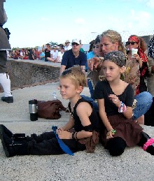 Kids Watching the Battle