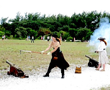 Catalina and Lily Firing Their Crew's Cannons