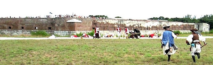 Pirates Running Towards the Brits