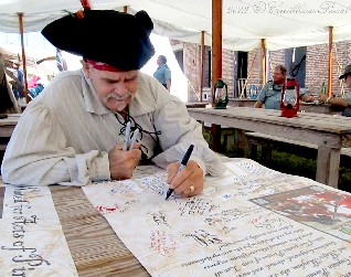 Don Maitz Signing Barbara's Poster