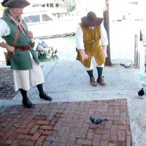 William Chasing Pigeons 1