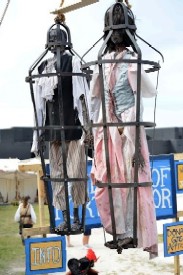 Becky and Bucky in Their Gibbets