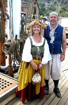 Kathy & madPete at the Dana Point Tall Ship Festival