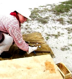 Grace Loading the Cannister