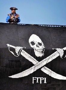 Jaime with the FTPI Flag