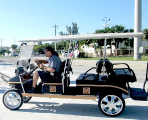 Mike and His Pirate Golf Cart
