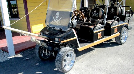 Detail of Pirate Golf Cart