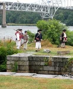Pirates attacking the defenders of the Lockhouse