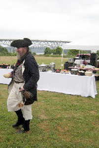 Dave at the banquet table