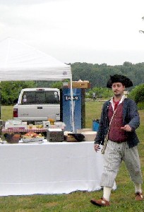 Cuisto Mako at the banquet table