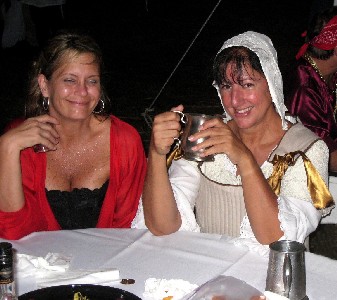 Cathy and Shay at Table