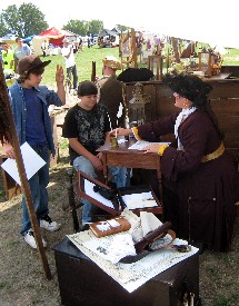 Mary writing Letters of the Marque